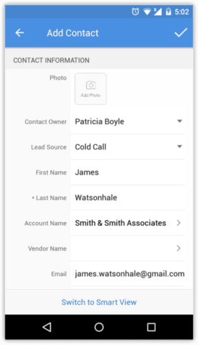 Zoho CRM手机版使用教程4